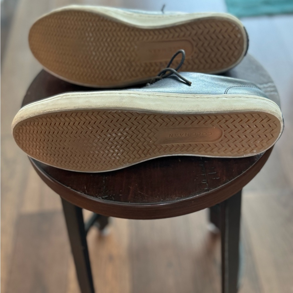 Cole Haan Blue Grand Crosscourt Leather Tennis Shoes. - Picture 7 of 7